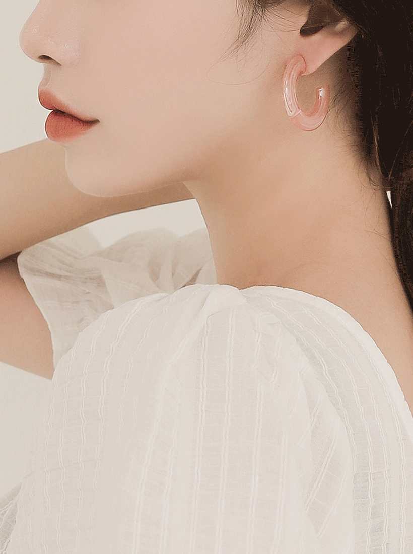 marble earring 007