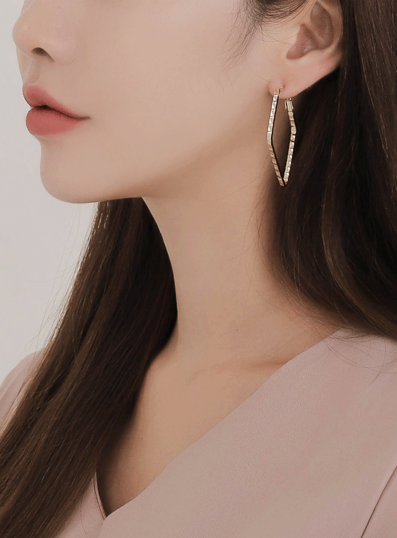 rhombus earring