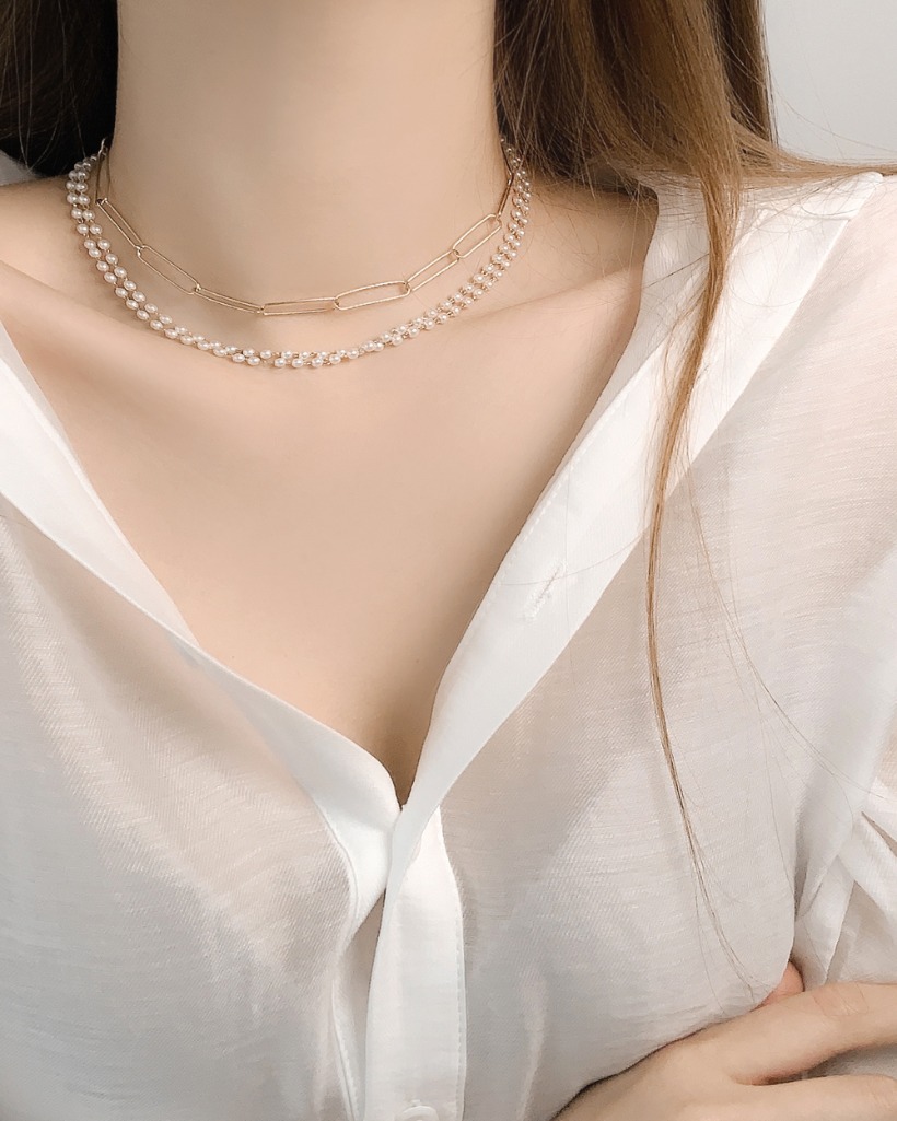 ness layered necklace