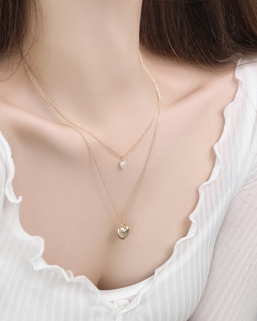 heart-pearl necklace