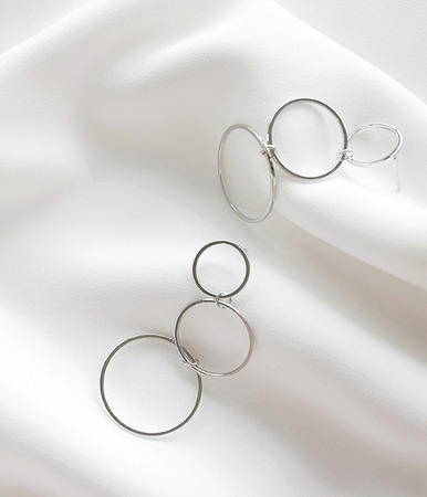 ring circle earring