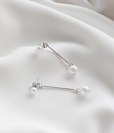 [특가] double pearl earring