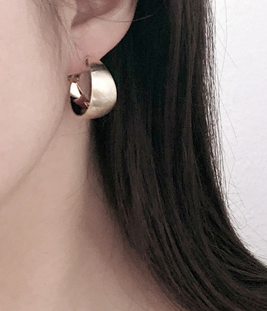 matte ring earring