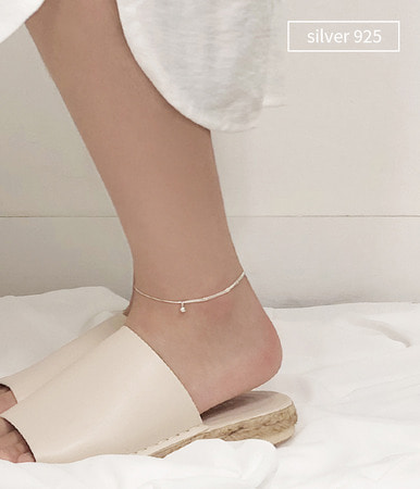 line ball anklet (silver 925)