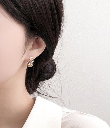 raw chain earring