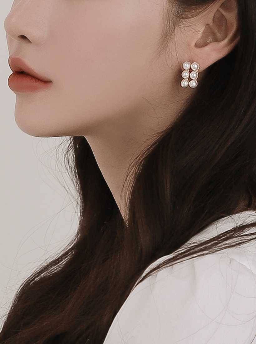 even pearl earring *귀찌가능