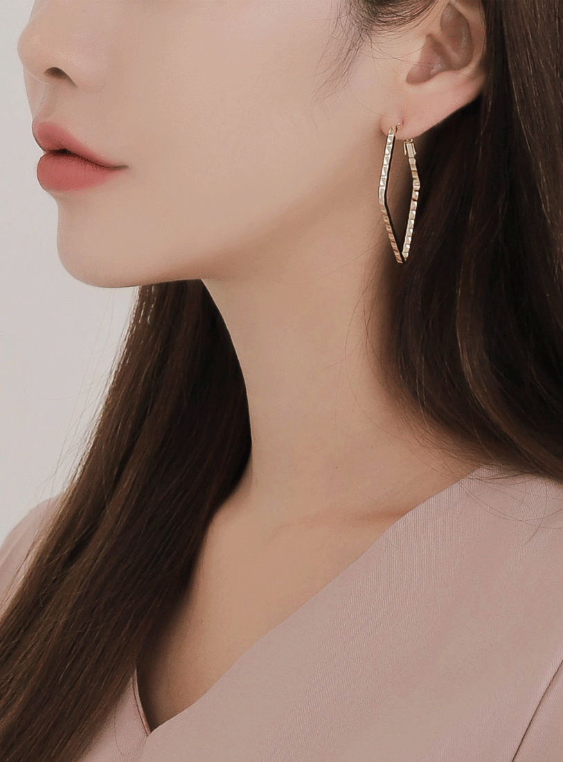 rhombus earring