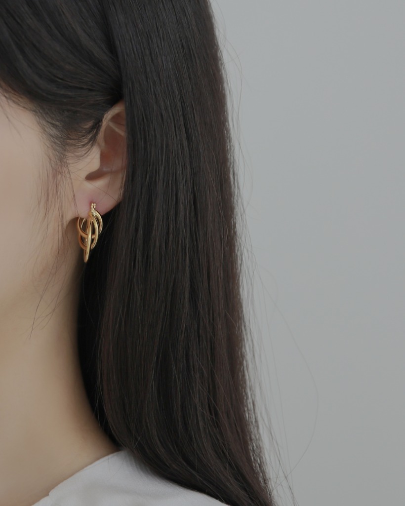 pine ring earring